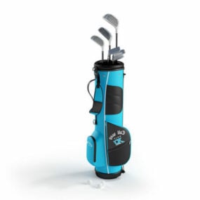 Golfklubin varustesarja 3d-malli