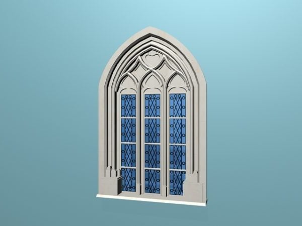 Old Antique Gothic Style Windows Free 3d Model Max Vray Open3dmodel 205433