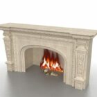 Granite Stone Fireplace