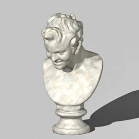 مجسمه ساتر یونانی داخلی مدل سه بعدی