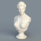 Busto mujer estatua griega