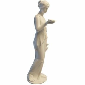 ギリシャの女性の彫刻像3Dモデル
