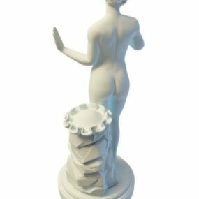 希腊妇女花园雕像3d模型