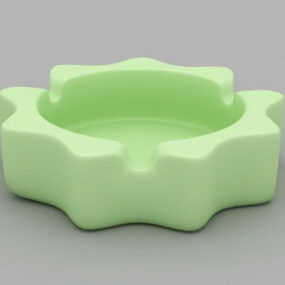 زیرسیگاری سبز رومیزی مدل سه بعدی