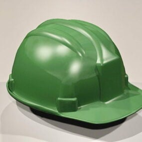 绿色安全帽3d模型