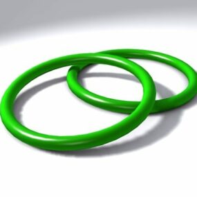 3д модель модного зеленого нефритового браслета