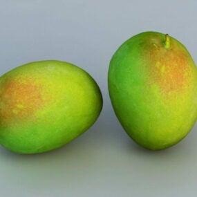 Food Green Mango 3d model