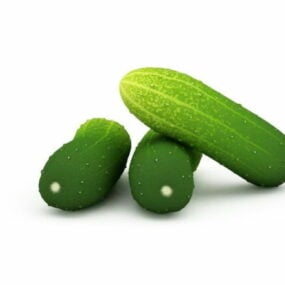 自然绿色黄瓜3d模型