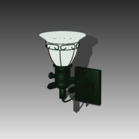 Model 3d Lampu Dinding Logam Perabot