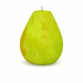 Green Pear Fruit 3d model