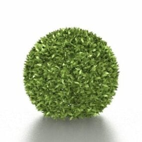 Garden Green Topiary Ball 3d model