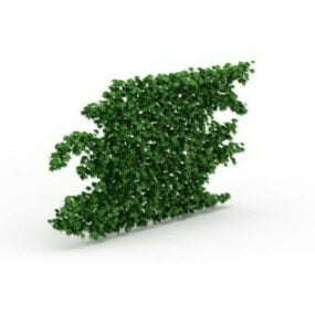 緑の壁の植物の装飾3Dモデル
