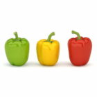 Red Green Yellow Peppers