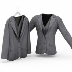 Clothes Grey Suits 3d model