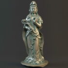 Античная статуя Будды Гуань Инь