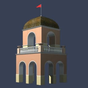 Old Guard Tower Gate 3d model