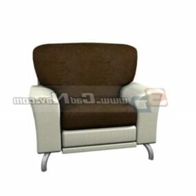 Modelo 3d de sofá de mobília de quarto de hóspedes