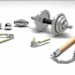 Gym Training Equipments 3d model