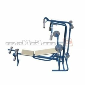 Gym Bench Equipment 3d model