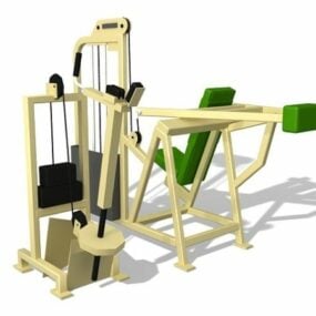Équipement d'exercice de fitness pour salle de sport modèle 3D