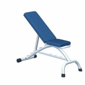 Home Gym Fitness Weight Bench 3d model
