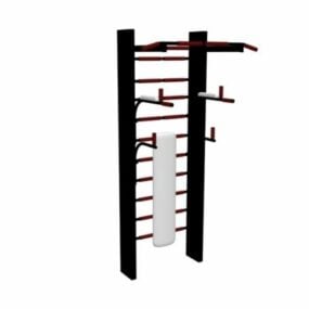 Gym Fitness Wall Bars 3d model