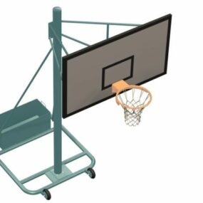 Turnhallen-Basketball-Standausrüstung 3D-Modell