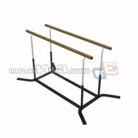 Gymnastic Parallel Bars Equipment 3d model
