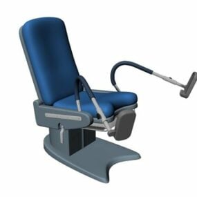 כיסא לבדיקת גינקולוגיה בבית חולים דגם תלת מימד