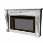 Home Furniture Gypsum Plaster Fireplace