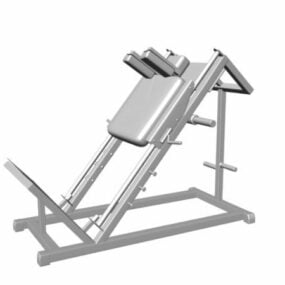 Máquina de gimnasio Hack Squat modelo 3d