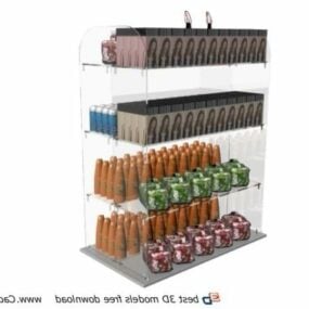 Store Products Display Rack 3d model