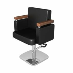 Cadeira de barbeiro para salão de beleza, cabeleireiro, modelo 3d