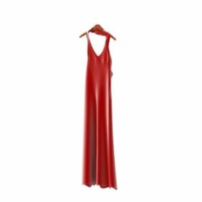 महिला फैशन हॉल्टर टॉप प्रोम ड्रेस 3डी मॉडल