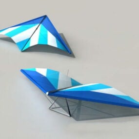 Model 3d Hang Glider Low Poly