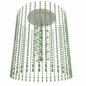 3д модель подвесного потолочного светильника с абажуром