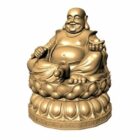 Golden Happy Buddha Statue
