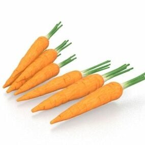 Zanahorias cosechadas Verduras modelo 3d
