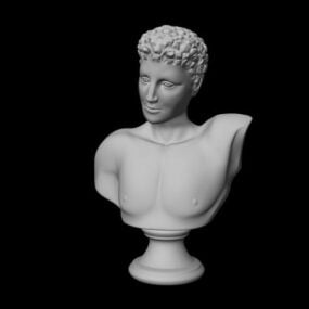 Zestaw postaci głowy mężczyzny Model 3D