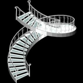 Interior Space Helical Staircase 3d model