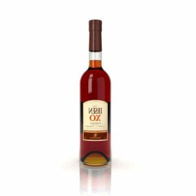 Xo Cognac vinflaska 3d-modell