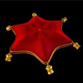 Hexagram Shape Cushion 3D-malli