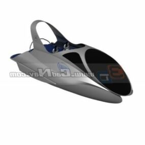 高速船舶ジェットボートモーターボート3Dモデル