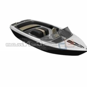 3д модель скоростного водного моторного гоночного катера