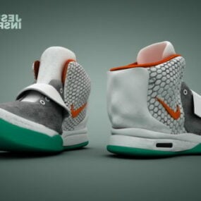 High Top Sneakers Shoes 3d model