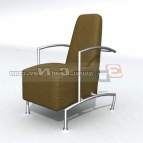 Sofa-Stuhl-Möbel mit hoher Rückenlehne, 3D-Modell
