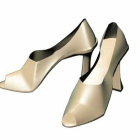 3д модель женских туфель на высоком каблуке