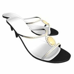 Høyhælte sandaler for kvinner 3d-modell