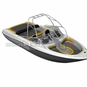 3д модель скоростной круизной яхты