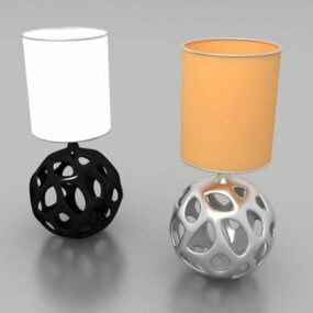 Design scavato per lampade a sfera modello 3d